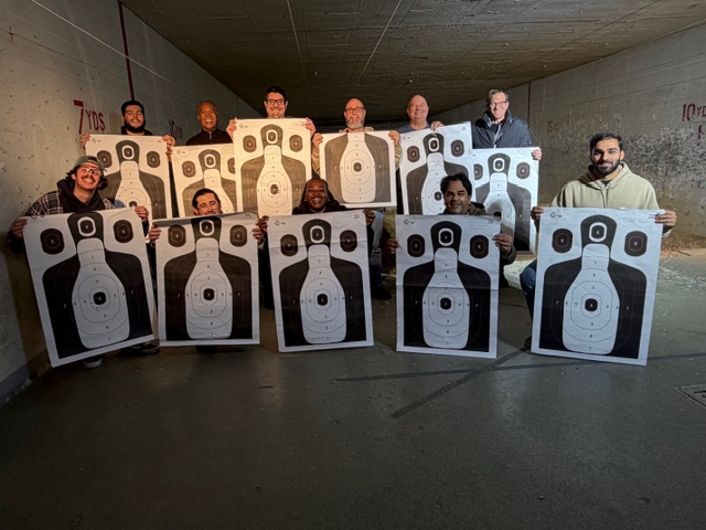 Students completing NY CCW live-fire qualification with NY Safe Inc on Long Island