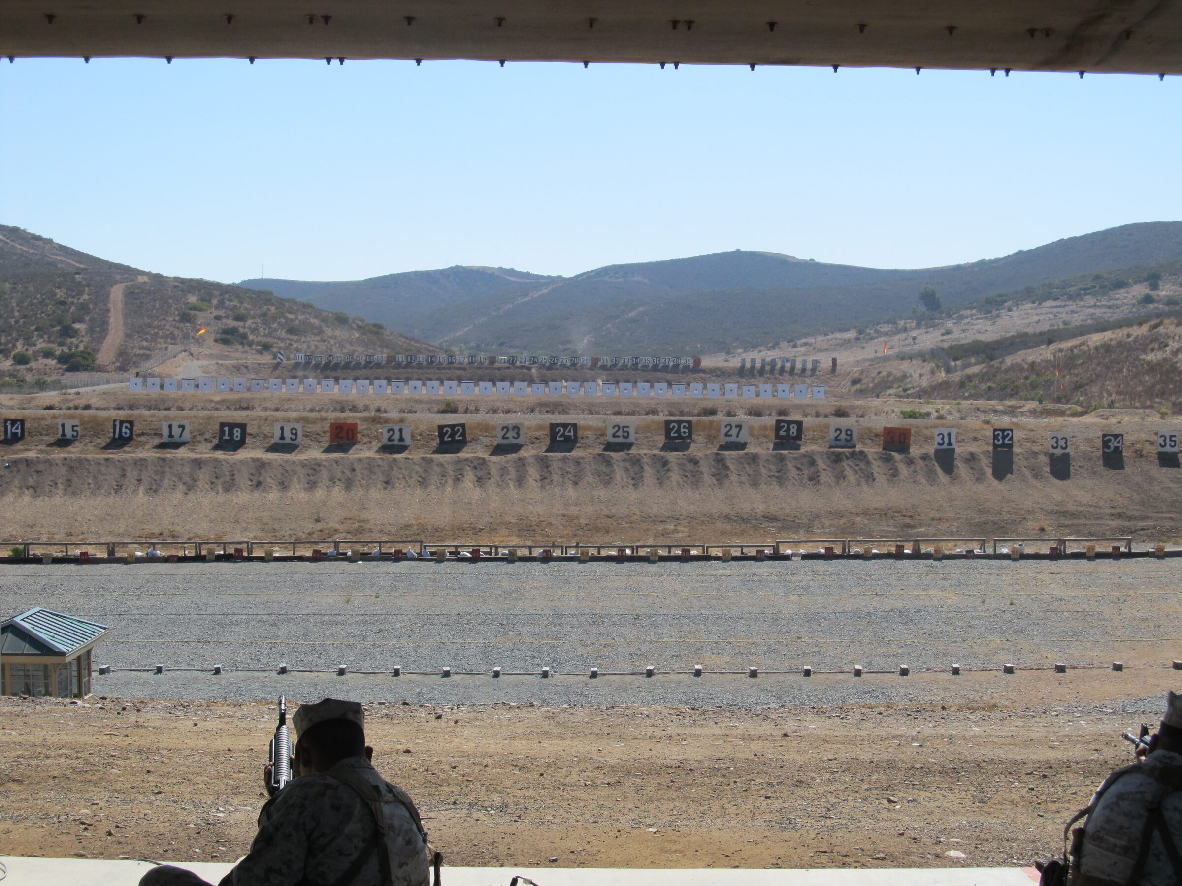 Outdoor shooting range used for concealed carry training and live-fire qualification